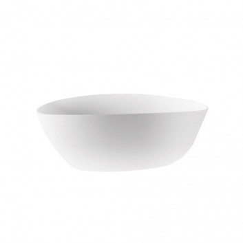 Bathtub freestanding Emporia Molly 160x78 cm, corner, left z overflow szczelinowym i syfonem Emporia - white