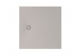 Square shower tray Roca Terran, 80x80cm, kompozytowy, Stonex, with siphon, cafe