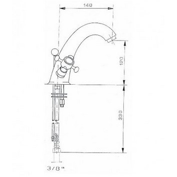 Washbasin faucet Reitano Atea