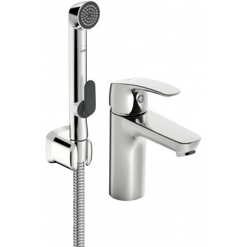 Mixer do pomieszczeń gospodarczych Oras Safira, wall mounted, spout 250mm, z boczną szczotką, chrome