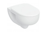 Set wiszącej miski WC Geberit Selnova 54x35,5 cm, washdown model, TurboFlush, with seat toilet - white