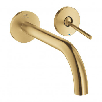 Washbasin faucet Grohe Atrio 2 2-hole, wysięg wylewki 185 mm - brushed cool sunrise