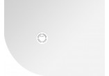 Shower tray kompozytowy angle Polysan Flexia 120x80 cm, prawy, R550, z możliwością docinania - white
