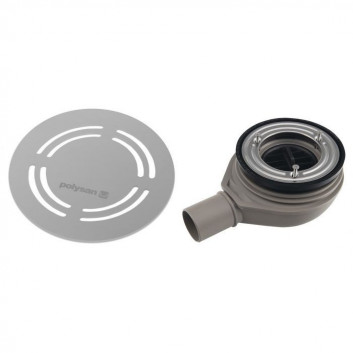 Shower tray kompozytowy angle Polysan Flexia 120x80 cm, prawy, R550, z możliwością docinania - white