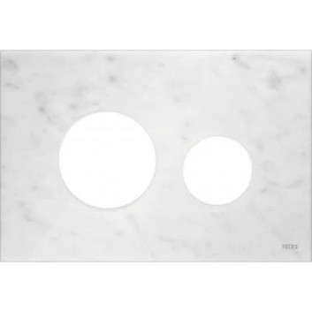 Flushing plate TECEloop do WC - glass white, Flush plates matt chromee