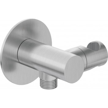 Spout bath Deante Silia wall mounted, długość 22,6 cm - brushed steel