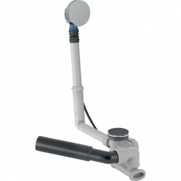 Set drain and overflow Geberit for atypical bathtubs, with pop-up waste, complete - chrome