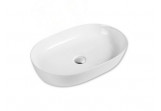 Countertop washbasin Emporia Mili 07 61,5x41,5 cm, without overflow - white