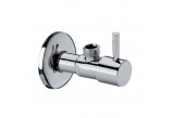 Zawór kątowy regulacyjny round 1/2x3/8'' do washbasin mixer (set 2 szt.) - chrome