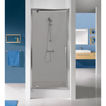 Swing door right DJ/TX5b Sanplast TX 90x190 cm profil chrome, szyba wzór W0