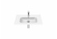 Semi-recessed washbasin Roca Gap 55x42 cm, z overflow, with tap hole - white