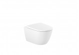 Bowl WC wall-hung, Roca Ona In-Wash® Rimlessm ukryte przyłącze, wymaga podłączenia do prądu, white