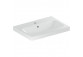Countertop washbasin Geberit iCon Light, 60x42cm, z overflow, with tap hole, white