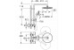 Shower system Grohe Tempesta Cosmopolitan System 250, wall mounted, mixer thermostatic, 2 wyjścia wody, chrome