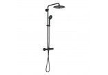 Shower system Grohe Tempesta with thermostat for wall mounting, with head shower okrągłą 25 cm - matte black