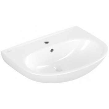 Washbasin Villeroy & Boch O.Novo hanging small 45x35 cm, with coating CeramicPlus - white