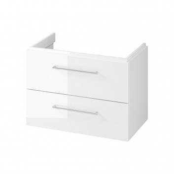 Cabinet bathroom pod umywalkę Cersanit Larga 80 cm, wall-hung - white shine 