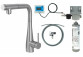 Kitchen faucet Deante Magnetic with set do filtracji wody z elastyczną wylewką - titanium 