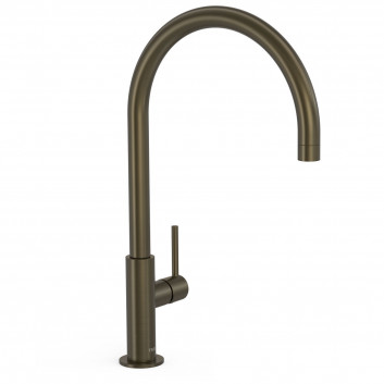 Washbasin faucet TRES Study-Colors, wys. 41,8 cm z rotating wylewką, gold matt