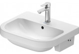 Washbasin wall mounted Duravit D-Code Vital Med, 60x56cm, otwór pod baterię, without overflow, white