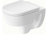 Bowl WC hanging Duravit D-Code 37x54 cm, montaż ukryty, bezkołnierzowa, drain poziomy - white