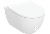 Set wiszącej miski wc Geberit Acanto, ukryte mocowania, z techniką spłukiwania TurboFlush, with seat toilet wolnoopadającą - white