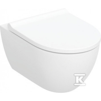 Bowl ustępowa Geberit Acanto hanging 51x35 cm, ukryte mocowania, Rimfree - white