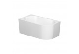 Bathtub freestanding Cersanit Crea 150x80 cm, corner, left - white
