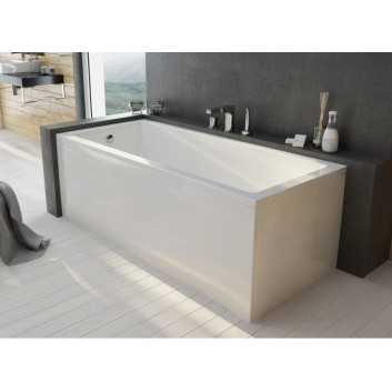 Bathtub enclosure Sanplast Free Line 100x140 right - color white