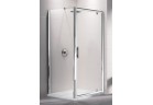 Door swivel Novellini Lunes G 60-66 cm, silver profile, transparent glass