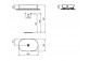 Countertop washbasin oval z cienkimi ściankami 60x38cm Ideal Standard Ipalyss , black mat