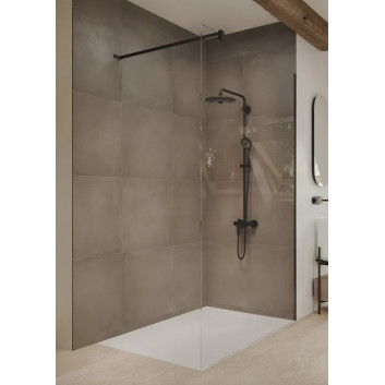 Side panel Huppe Pure Elegance Walk-In z ruchomym segmentem Right 100cm Anti Plaque 