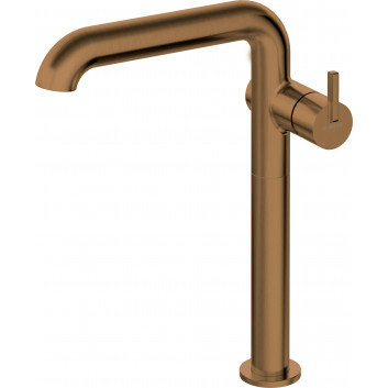 Bath tap Deante Silia 4-hole with shower set - brushed bronze