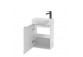 Cabinet vanity Defra Faro D60 z dwiema szufladami, width 60 cm - lakier white shine 
