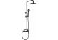 Shower set Deante Tubo wall mounted with head shower 28,8 cm - chrome 