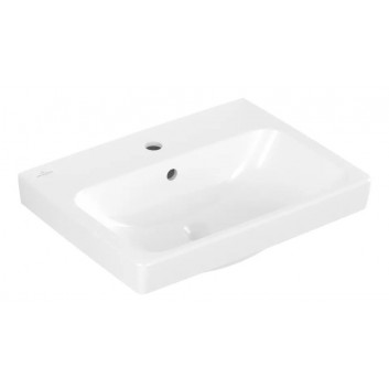 Recessed washbasin - Villeroy & Boch/Architectura, 600 x 450 x 170 mm, Weiss Alpin CeramicPlus, z overflow, Nieszlifowany