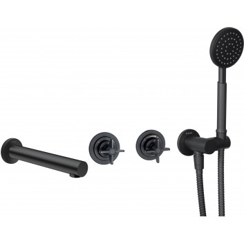 Washbasin faucet concealed, Deante Temisto, nero