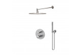 Shower set Emporia Ori - brushed nickel