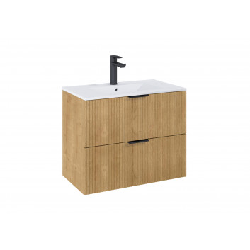Washbasin Roca Mini-N z szafką wiszącą 45x24 cm (bez syfonu) - fume mat 