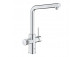Kitchen faucet Grohe Blue Pure Minta filtrująca with pull-out spray - chrome