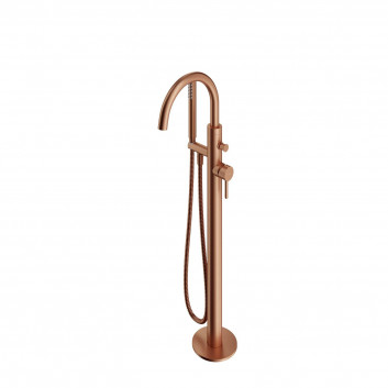 Freestanding bath mixer, Omnires Y - Brushed brass