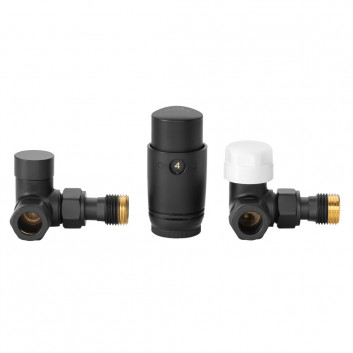 Set thermostatic Invena uniwersalny, jednootworowy typu Duoplex Prov - black mat