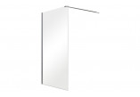 Side panel dla cabins Besco Aveo, 30x195cm, glass transparent, profil chrome