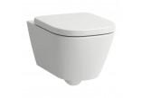 Bowl WC wall-hung short Laufen Lua ADVANCED, 52x36cm, rimless ,bezrantowa,