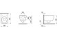Bowl WC wall-hung short Laufen Lua ADVANCED, 52x36cm, rimless ,bezrantowa,