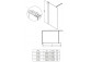Shower enclosure Deante Prozma walk-in 80x195 cm - glass transparent, profil brushed steel