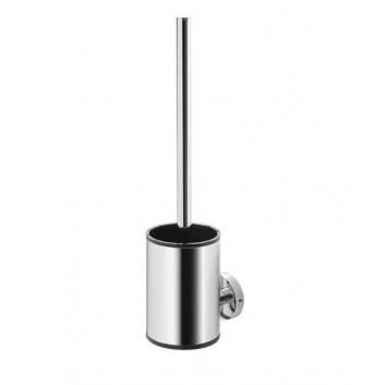 Brush WC Stella Classic tall freestanding (metalowy container, wkład of plastic) - brushed steel