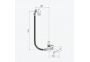 Siphon wannowy Excellent Moli, z overflow - white shine