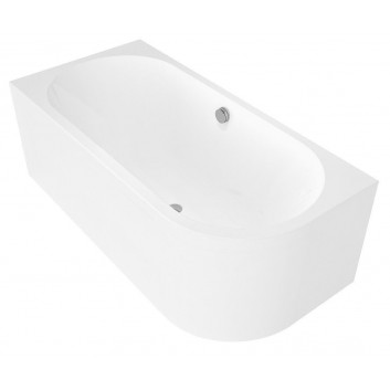 Corner bathtub 145x145x50cm Polysan FLOSS, white