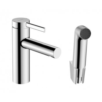 Washbasin faucet Hansgrohe Zesis S single lever 100 CoolStart with pop-up waste with pull-rod - chrome